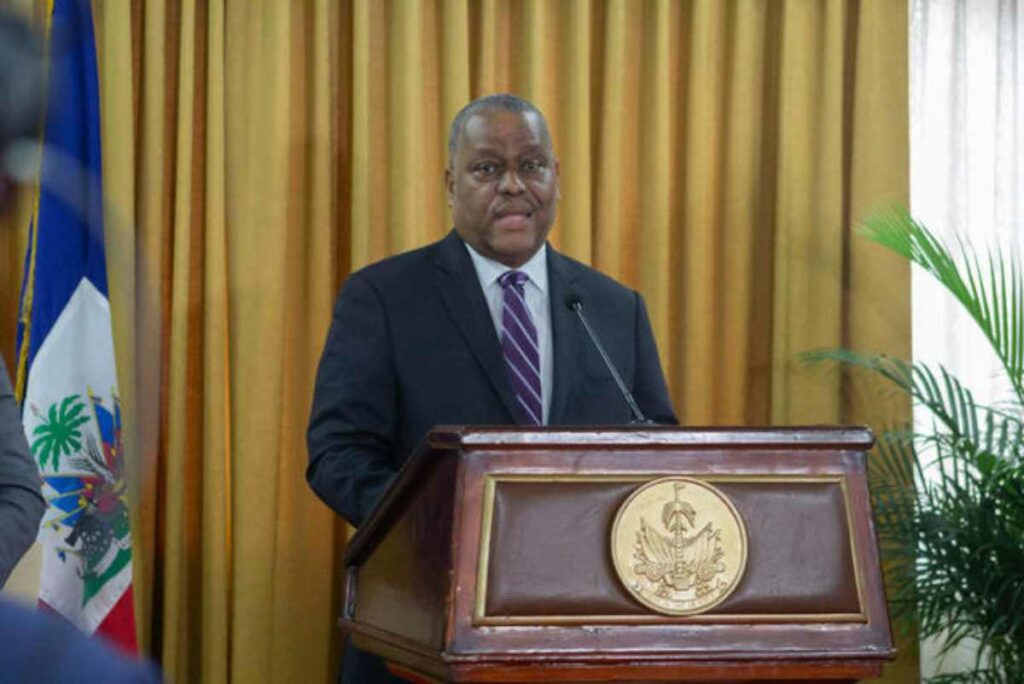 El nuevo primer ministro de Haití, declaró que el restablecimiento de la seguridad y la lucha contra la corrupción serán las prioridades. Foto: AFP
